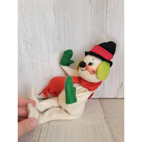 Vintage 1971 Annalee snowman top hot Xmas decor - Picture 4 of 8